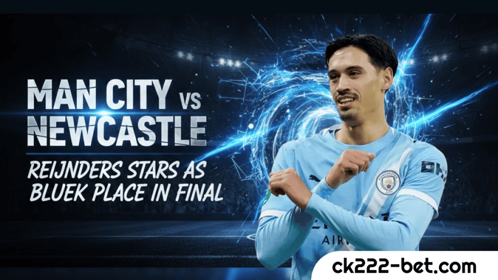 51Man City vs Newcastle Reijnders Stars as Blues Book Place in Final